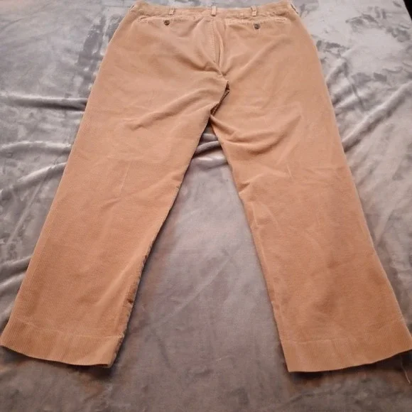 Polo Ralph Lauren Mens 36 Stretch Classic Fit Corduroy Pants Brown Chinos Preppy - Picture 4 of 16